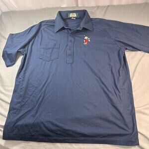 Disney PRO collection Navy Blue Men's Button Pocket Short Sleeve XXL Vintage